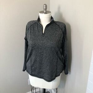 Gray Quarter-Zip Pullover